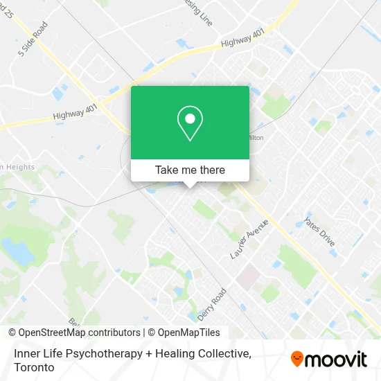 Inner Life Psychotherapy + Healing Collective map