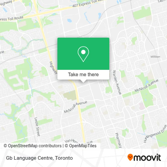 Gb Language Centre map