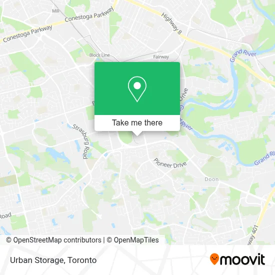 Urban Storage map
