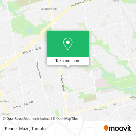 Reader Maze map