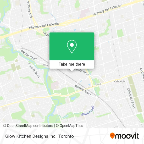 Glow Kitchen Designs Inc. map