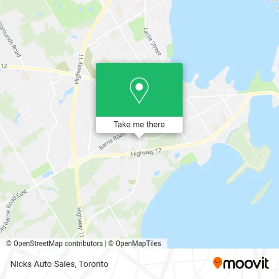 Nicks Auto Sales map