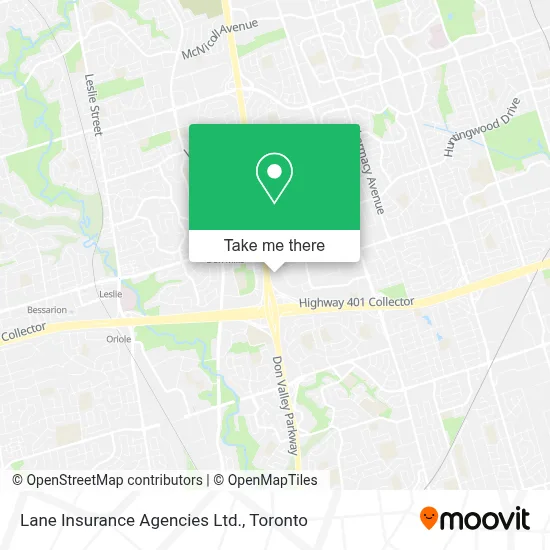 Lane Insurance Agencies Ltd. map