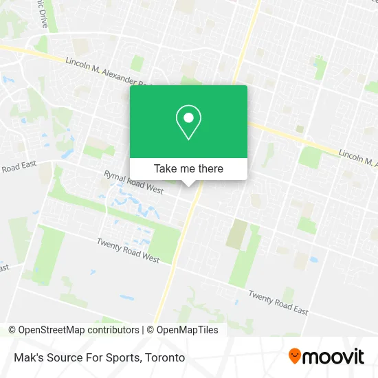 Mak's Source For Sports map