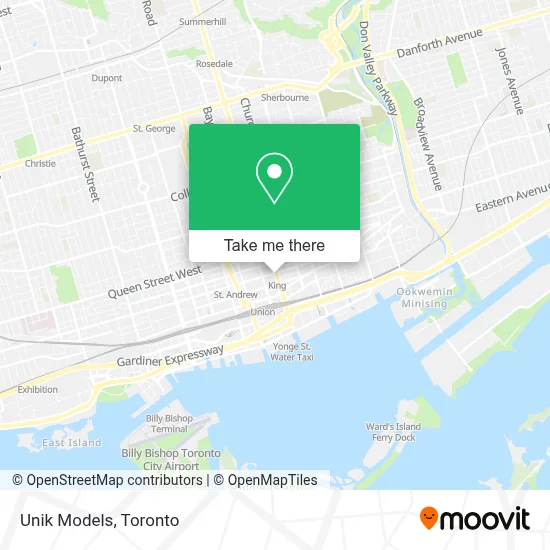 Unik Models map