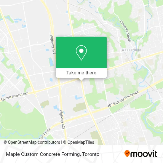 Maple Custom Concrete Forming map