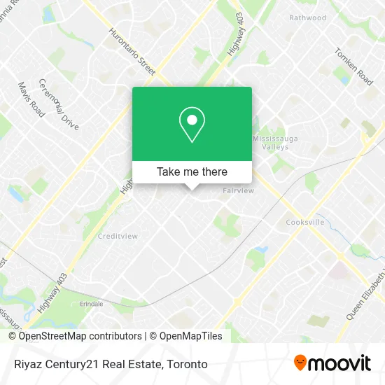 Riyaz Century21 Real Estate map