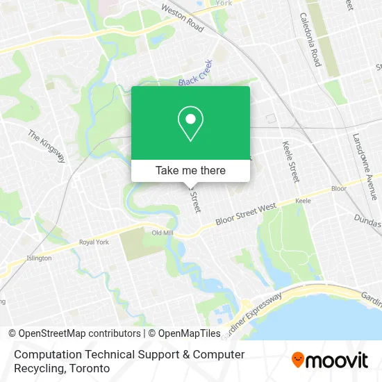 Computation Technical Support & Computer Recycling map