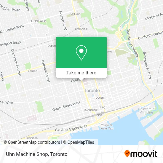 Uhn Machine Shop map