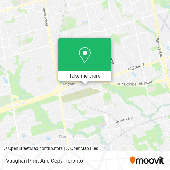 Vaughan Print And Copy map