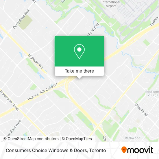 Consumers Choice Windows & Doors map