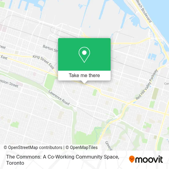 The Commons: A Co-Working Community Space map