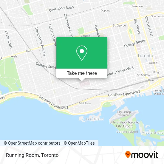 Running Room map
