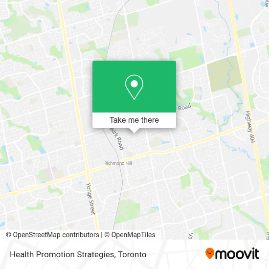 Health Promotion Strategies map