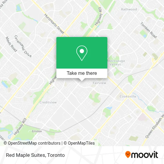 Red Maple Suites map