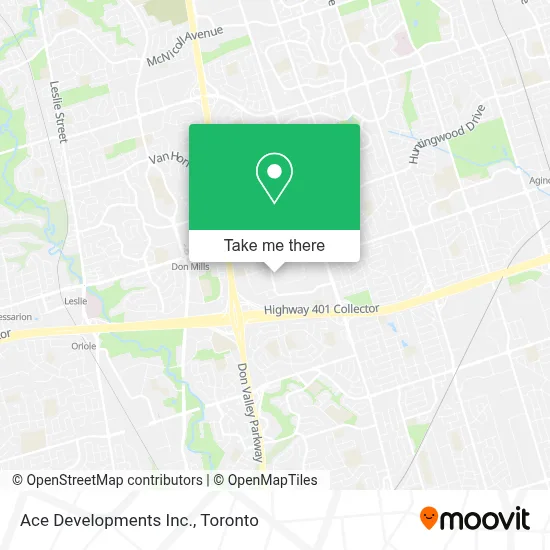 Ace Developments Inc. map