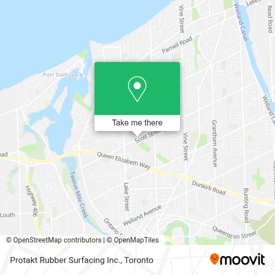 Protakt Rubber Surfacing Inc. map