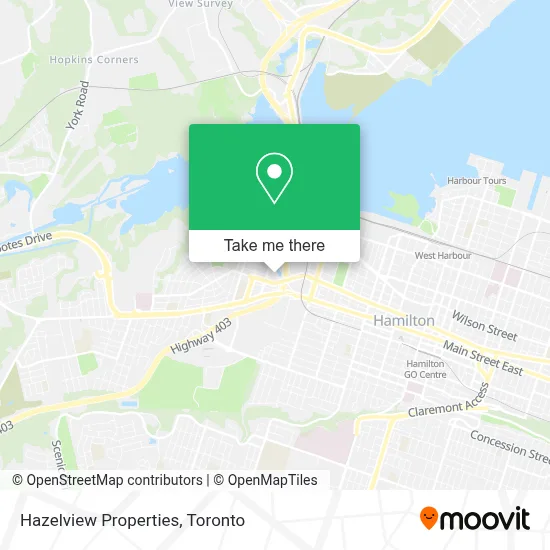 Hazelview Properties map