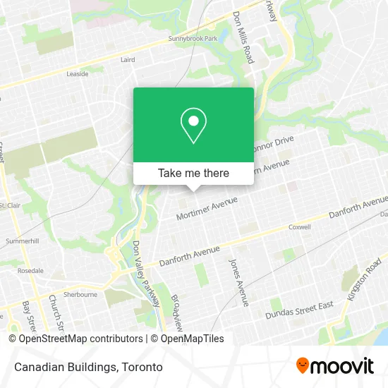 Canadian Buildings map