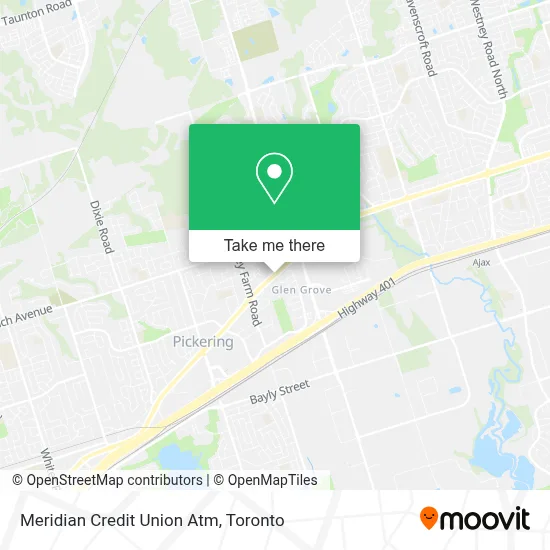 Meridian Credit Union Atm map