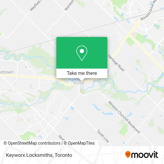 Keyworx Locksmiths map