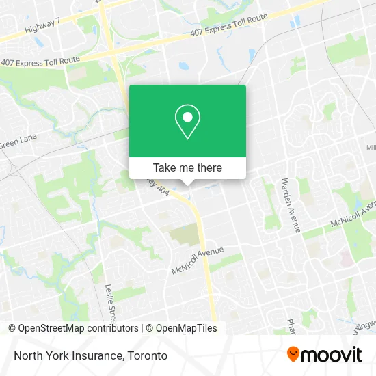 North York Insurance map