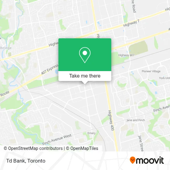Td Bank map