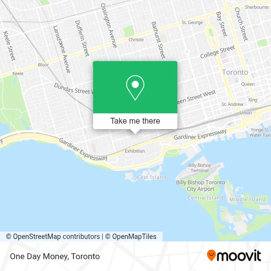 One Day Money map