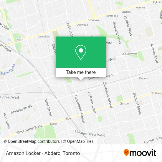 Amazon Locker - Abdero map