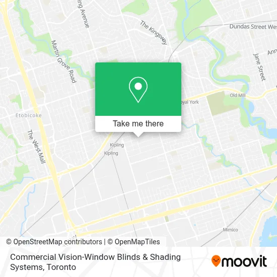 Commercial Vision-Window Blinds & Shading Systems map