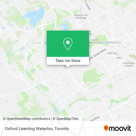 Oxford Learning Waterloo map