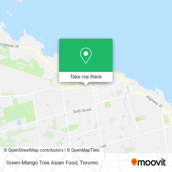 Green Mango Tree Asian Food map