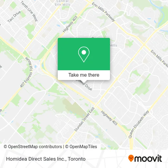 Homidea Direct Sales Inc. map