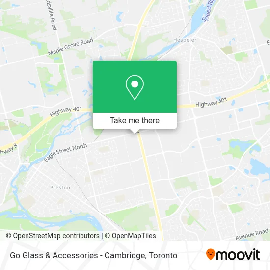 Go Glass & Accessories - Cambridge map