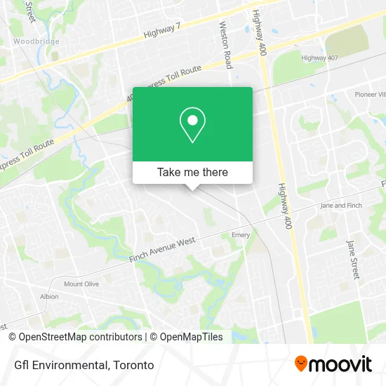Gfl Environmental map