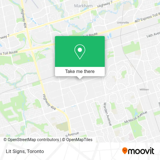 Lit Signs map