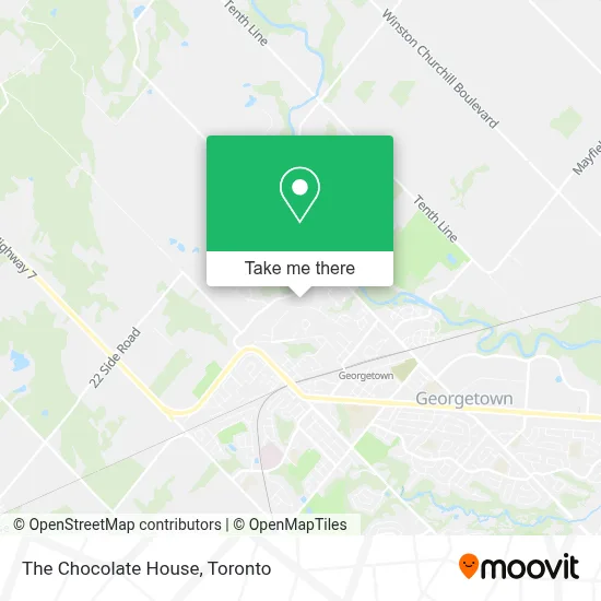 The Chocolate House map