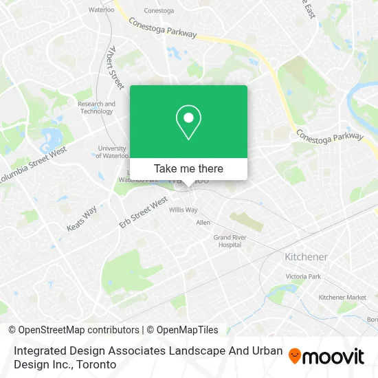 Integrated Design Associates Landscape And Urban Design Inc. map