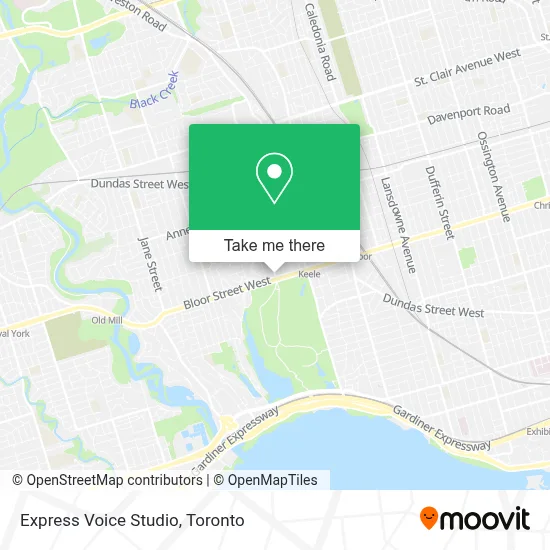 Express Voice Studio map