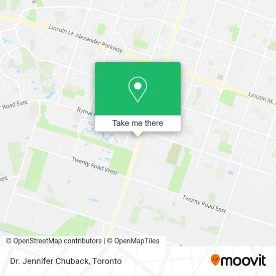 Dr. Jennifer Chuback map