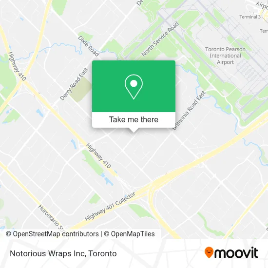 Notorious Wraps Inc map