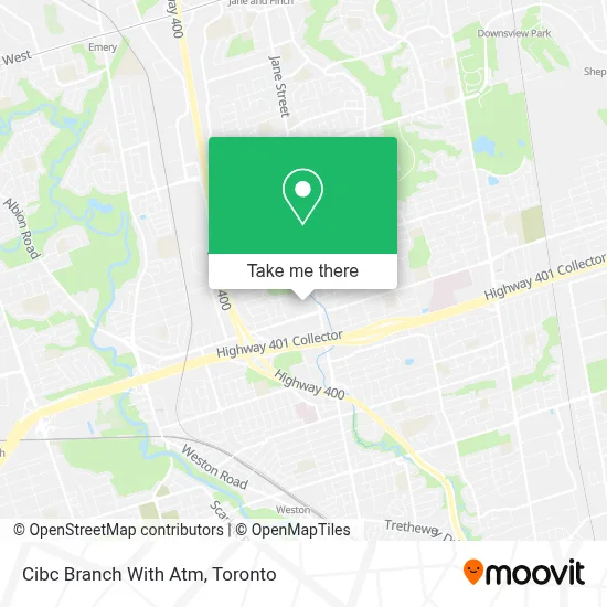 Cibc Branch With Atm map