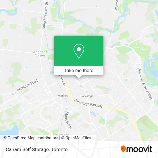 Canam Self Storage map