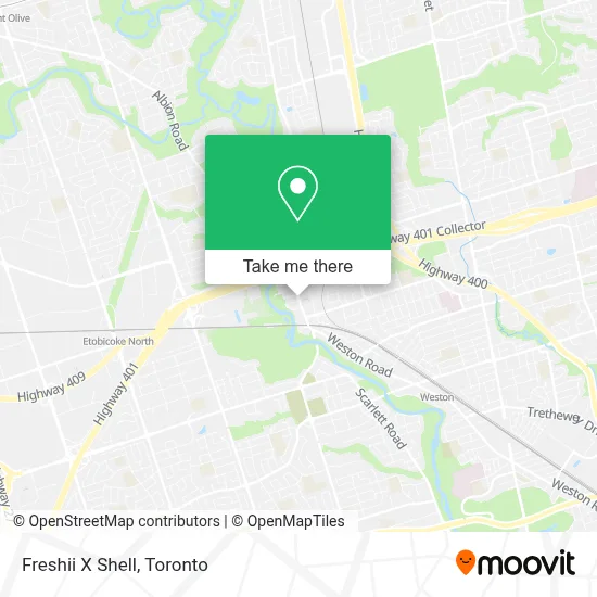 Freshii X Shell map