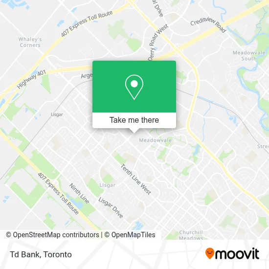 Td Bank map