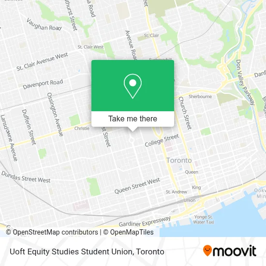 Uoft Equity Studies Student Union map