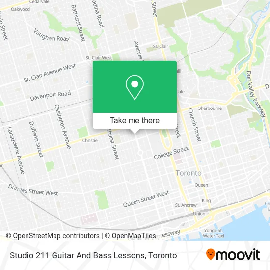 Studio 211 Guitar And Bass Lessons map