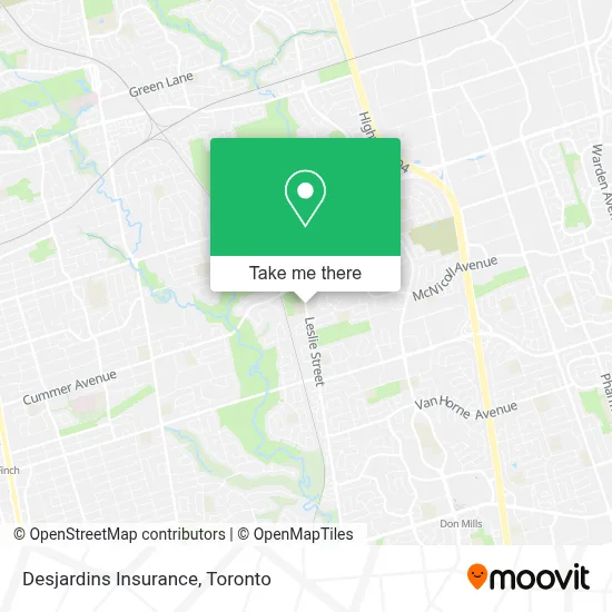 Desjardins Insurance map