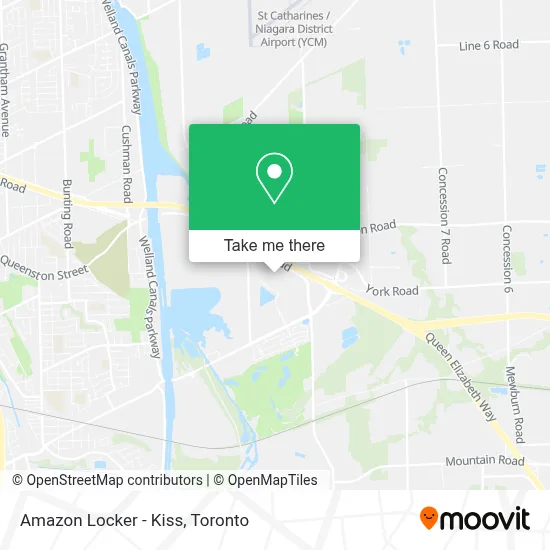 Amazon Locker - Kiss map