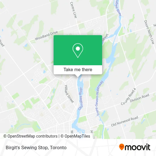 Birgit's Sewing Stop map